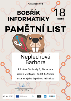 3. - 14. 11. 2025 Bobřík informatiky